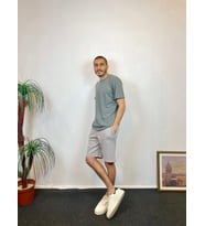 Erkek Regular Fit Şort SPR24SR61 (Gri)