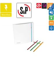 Silent Design Banyo WC Fanı 100'lük sessiz Soler&Palau Silent 100 CZ Design Havalandırma Fanı Çok Renkli Değişen Renkli Sp Soler Palau
