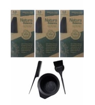 NATURA BALANCE SAÇ BOYASI 4.8 BİTTER 3 ADET+SAÇ BOYAMA SETİ