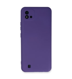 Realme C11 2021 Kılıf Nano İçi Kadife Silikon - Mor