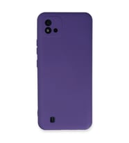 Realme C11 2021 Kılıf Nano İçi Kadife Silikon - Mor