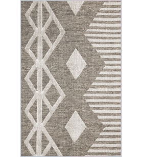 Eliana Home Baskılı, Yıkanabilir Kaymaz Taban Salon Halısı LNA0166-SM26 100x150 cm (Kahverengi)