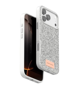 Onegif Apple İphone 17 Pro Bright Simli Kapak - Beyaz