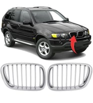 Bmw X5 E53 Ön Panjur Set Krom 2000-2003 51138250051/52