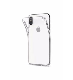 Iphone Xs Max Uyumlu Şeffaf Kamera Korumalı Silikon Kılıf