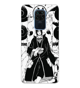 Xiaomi Redmi NOTE 9 Uyumlu Itachi Uchiha Tasarımlı Şeffaf Telefon Kılıfı