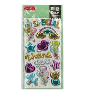 TANEX KIDS TNX-26001 DEKORATİF ETİKETLER - PUFFY BALLON STICKER