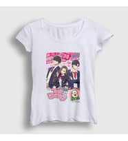 Presmono Kadın Beyaz Anime True Beauty T-Shirt 473732tt