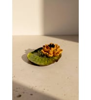 Sarı Lotus Çiçeği Dekoratif Tabak