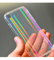 Apple iPhone 7 Uyumlu Kılıf Zore Rainbow Kapak (Renksiz)