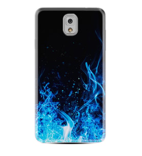 Samsung Note 3 4 5 8 9 20 Ultra 10 Lite Kılıf Desenli Silikon Blue Fire 1678