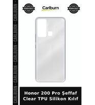 Honor 200 Pro Şeffaf Clear TPU Silikon Kılıf Mobil Ürün Cihaz Örtüsü Telefon Aksesuarı