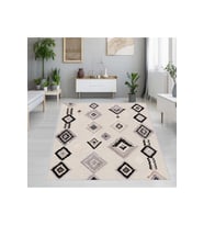 Rovigo Home Dijital Baskı Yıkanabilir Kaymaz Taban Salon Halısı RVG1202 100x200 cm (Bej)