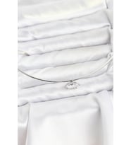 Pirinç Gümüş Renk Choker Model Zirkon Taşlı Kadın Kolye 5886 - HPSBYI6940-8782