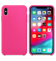 Apple iPhone X Altı Açık Liquit Lansman Silikon Şeker Pembesi
