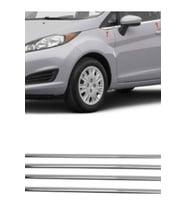 Ford Fiesta 2009-2010-2011-2012-2013-2014-2015 Krom Cam Çıtası 8 Parça Paslanmaz Çelik