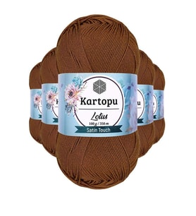 5 Adet Lotus Bikini Büstiyer Bluz Örgü İpi K840 Koyu Hardal