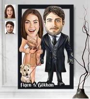 Kişiye Özel 3D  Ahşap Tablo Sevgililer Günü Hediyesi 30x40 -22