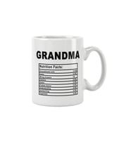 Grandma Nutrition Facts Büyükanne Anneler Günü Hediye Baskılı Kupa Bardak