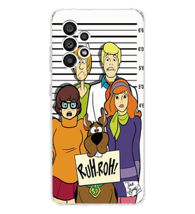 Samsung Galaxy A72 Uyumlu Scooby Doo Tasarımlı Şeffaf Telefon Kılıfı