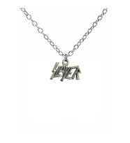 Slayer Yazılı Metal Kolye – 60 cm Zincirli Heavy Metal Unisex Takı (Gümüş)