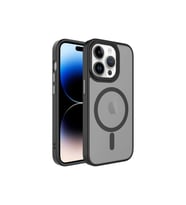 Apple iPhone 12 Pro Uyumlu Kılıf Mat Arka Yüzey Wireless Şarj Özellikli Zore Flet M-safe Kapak (Siyah)