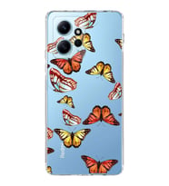 PrintiFy Xiaomi Redmi Note 12 4G ile Uyumlu 1mm Slim Fit Water Color 2 Baskılı Şeffaf  Kılıf