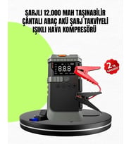 4’ü 1 Arada Powerbank Özellikli Araç Akü Şarj Takviye Cihazı