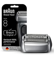 Braun Seri 8 83M Elektrikli Tıraş Makinesi Başlığı Yedek Kaset, Gümüş