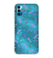 PrintiFy Tecno Spark 7 ile Uyumlu 1mm Slim Fit Water Color 3 Baskılı Şeffaf  Kılıf