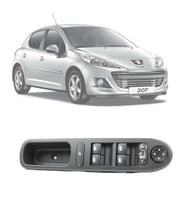 PEUGEOT 207 2006-2017 CAM AÇMA DÜĞMESİ DÖRTLÜ ÇERÇEVELİ