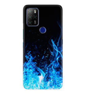 Omix X300 Kılıf Silikon Desen Blue Fire 1678