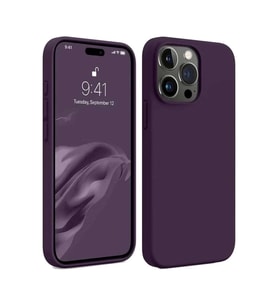 iPhone 15 Pro Max Kılıf First Silikon - Mürdüm