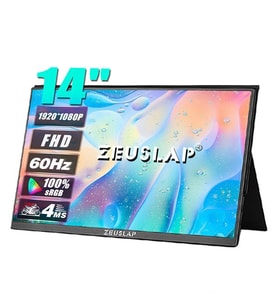 ZEUSLAP 14 IPS ZL14P 4MS 60Hz TYPE-C Taşınabilir Monitör (1920 X 1080)