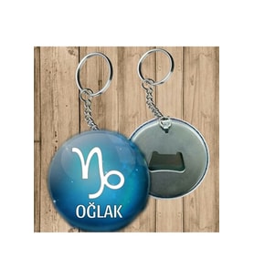 Oğlak Burcu Anahtarlık - Açacaklı Anahtarlık