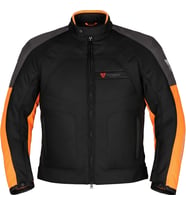 Motosiklet Mont 4 Mevsim Dynamic Siyah-Turuncu Motorcu Montu