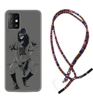 INFINIX Hot 8 9 10 11S Hot 10 Play 10T Kılıf Boyun Asklı Rasta Silikon Purest Evil 1627