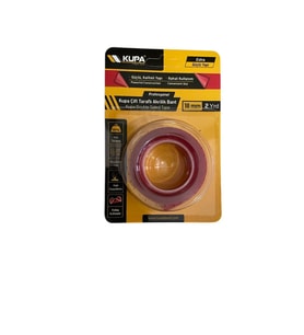KUPA 18 MM*2 METRE ÇİFT TARAFLI SİLİKONİZE BANT (Şeffaf)