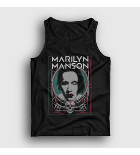 Presmono Unisex Siyah NY Marilyn Manson Atlet 38766tt