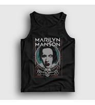 Presmono Unisex Siyah NY Marilyn Manson Atlet 38766tt