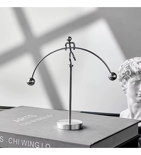 Halterci Şeklinde Newton Balans Denge Topları han-24