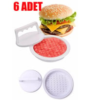 Pazariz Hamburger Press Ve Köfte Kalıbı 6 Adet Hamburger Yapma Aparat