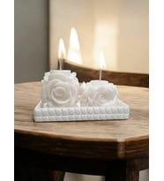 TONİA MUM  Dekoratif Mum (Pamuk Beyaz)