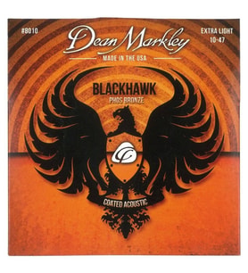 Dean Markley 8010 Blackhawk Kaplamalı Akustik Gitar Teli (Extra Light)  Kararmaya Karşı Korumalı Uzun Ömürlü