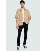 Erkek Skinny Fit Denim Kot Pantolon Stretch Kumaş Günlük Kullanım Yaz Aylarının Vazgeçilmezi (Siyah)