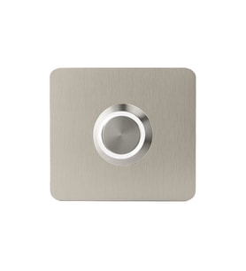 LOCKWAY Z-401B Paslanmaz 304 Kare Zil butonu 52x52mm Beyaz Led