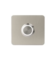 LOCKWAY Z-401B Paslanmaz 304 Kare Zil butonu 52x52mm Beyaz Led