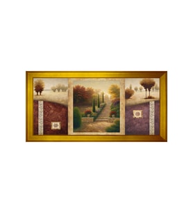 Manzara Temalı Kanvas Tablo 50 x 70 cm Gold Çerçeve