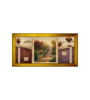 Manzara Temalı Kanvas Tablo 50 x 70 cm Gold Çerçeve
