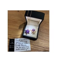Lotus Çiçeği Kolye Ve Yüzük Seti & Işıklı Set Kutusu 925 Ayar Gümüş Set